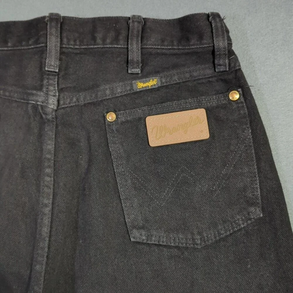Wrangler VTG Jeans Men's 32x38 Fits 29x37 Black 13MWZ Cowboy Cut Made In USA